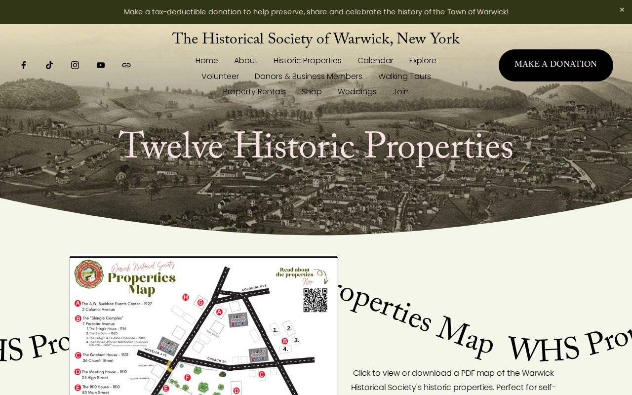 Warwick neighbors historical-property context from the Warwick Historical Society